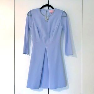 Powder blue classy cocktail dress